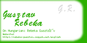 gusztav rebeka business card